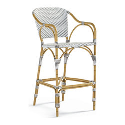 French Bistro Aluminum Barstool - Outdoor Dining Chairs