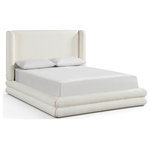 Meridian Furniture - Chandra Upholstered Full Bed, Cream, Full - Indulge in the allure of the Cream Chandra Full Bed by Meridian Furniture. Its captivating design and luxurious Cream elevate any space with effortless elegance. Crafted with precision and durability in mind, this stunning piece becomes the focal point of gatherings, fostering moments of connection and warmth. Embrace sophistication and style with the Chandra Full Bed, a testament to exquisite taste and timeless beauty.