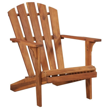 vidaXL Adirondack Chair Lounge Patio Lawn Chair for Garden Solid Wood Acacia