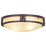 Livex Lighting - Livex Lighting 4487-67 Titania - 2 Light Flush Mount in Titania Style - 13 Inche - Simple and handsome, this flush mount ceiling lighTitania 2 Light Flus Olde Bronze Iced ChaUL: Suitable for damp locations Energy Star Qualified: n/a ADA Certified: n/a  *Number of Lights: 2-*Wattage:40w Medium Base bulb(s) *Bulb Included:No *Bulb Type:Medium Base *Finish Type:Olde Bronze
