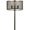 LumiSource Indy Mesh Floor Lamp With Antique Metal