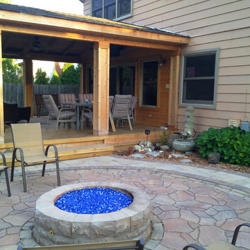 Open Porch and Patio with Outdoor Kitchen