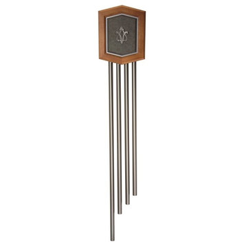 Craftmade Westminster Chime Rosewood with Rustic Gold, 4 Brass Pewter Tubes