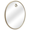 Stan Brass Round Wall Mirror, 32"