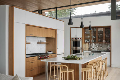 Kitchen - contemporary kitchen idea in Seattle