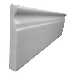 Bianco Dolomiti Marble Italian White Dolomite 5/8" Baseboard Molding Polished - Home Decor