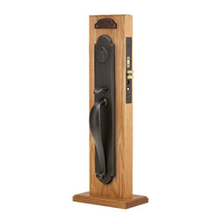 Emtek 3322 Sandcast Bronze Mortise Topeka Entry Set - Products