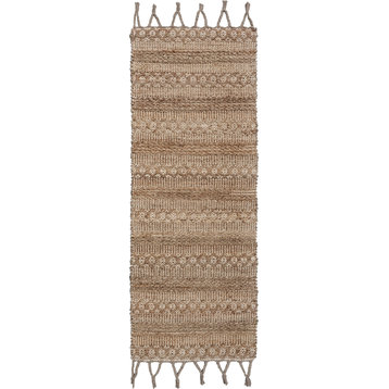 Delicate Natural Area Rug With Bordering