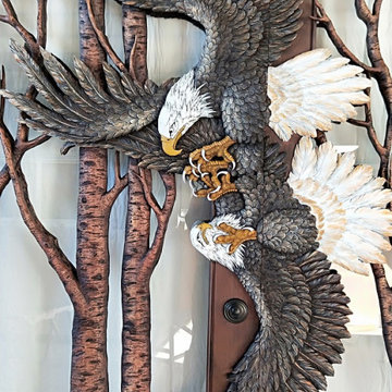 Eagle Mating Carved Doors
