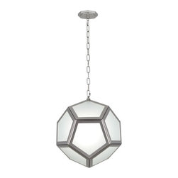 Robert Abbey - Mary McDonald Pythagoras Polished Nickel One-Light Pendant - Pendant Lighting