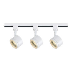 Nuvo Round 3-Light LED Track Kit, White