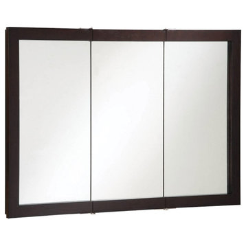 Ventura 48-Inch Assembled Wood Framed Medicine Cabinet Mirror in Espresso