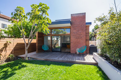 Trendy deck photo in Orange County