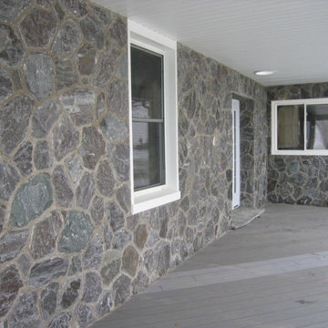 Concord Real Thin Stone Veneer Covered Patio