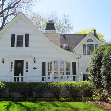 Wilmette, IL Colonial Traditional Style House Exterior Remodel