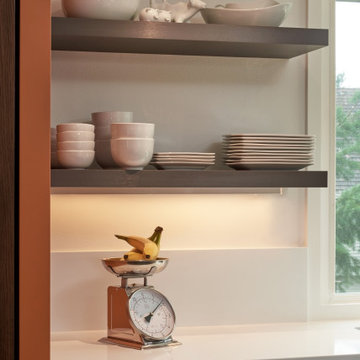 Slice of Orange Contemporary Kitchen
