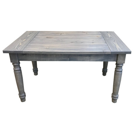 Grey English Farmhouse Table, 42"