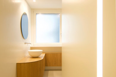 Immagine di una stanza da bagno minimal