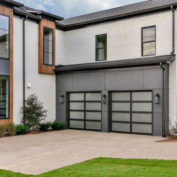 Contemporary White and Wood Exterior
