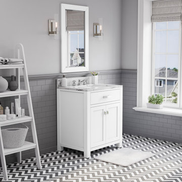 Madison White Bathroom Vanities