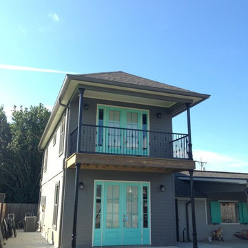 Home addition: Office, party room, conditions storage, porch
