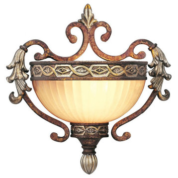 1 Light Wall Sconce in French Country Style - 10.25 Inches wide by 10.75 Inches