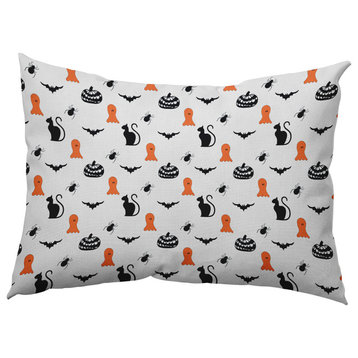 Halloween Critters Accent Pillow, Traditional Orange, 14"x20"