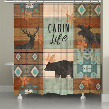 Into The Woods Shower Curtain
