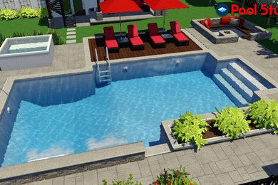 Trendy pool photo in Other
