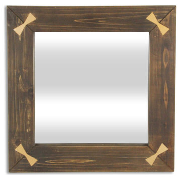 Beloitte Square Wood Accent Mirror