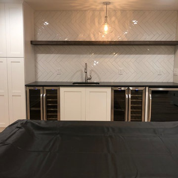 East Cobb Basement Makeover with Wetbar & Spare Bath