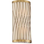 Savoy House - Savoy House 9-113-2-322 2 Light Wall Sconce-Glam Style with Transitional and Sca - The Spinnaker is a delightful and stylish wall scoSpinnaker 2 Light Wa Warm Brass Pale Crea *UL Approved: YES Energy Star Qualified: n/a ADA Certified: n/a  *Number of Lights: 2-*Wattage:60w E12 Candelabra Base bulb(s) *Bulb Included:No *Bulb Type:E12 Candelabra Base *Finish Type:Warm Brass