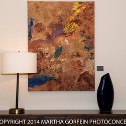 ABSTRACT ART, "Autumn", 30 x 40 - Paintings