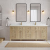 Sonoma Oak 84 Double Sink Bath Vanity with 2" Empira White Quartz