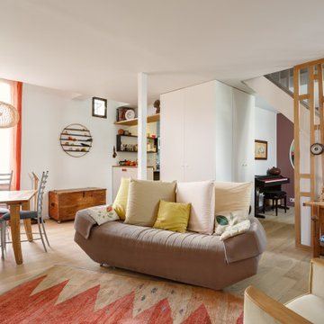 espace salon bohème chic