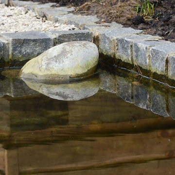 Town garden with granite pool