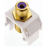 Adorne Subwoofer Rca To F-Connector, White - The adorne Subwoofer RCA to F-Connector enables subwoofer to home theater connection. Combine with "AW" adornewall plates and "AC" port frames.