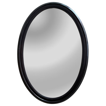 CHLOE Reflection CH8M007CH34-VOV Cherry Finish Oval Wall Mirror 34`` Tall