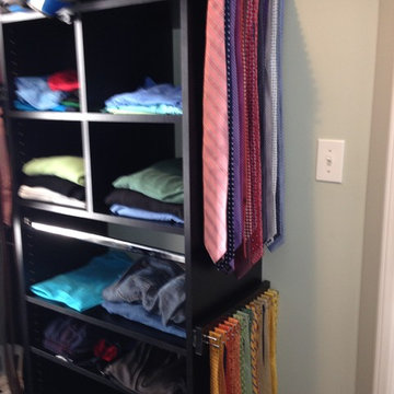 Black Melamine Closet for Him