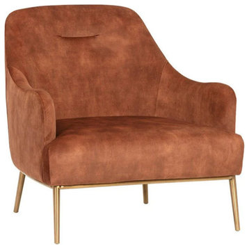 Hemera Lounge Chair, Nono Rust