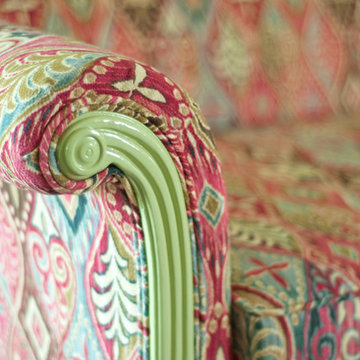 Duncan Phyfe Sofa in Ikat