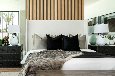 Inspiration for a contemporary bedroom remodel in Other