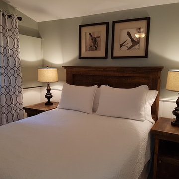 Rustic Furniture Headboard and Night Tables