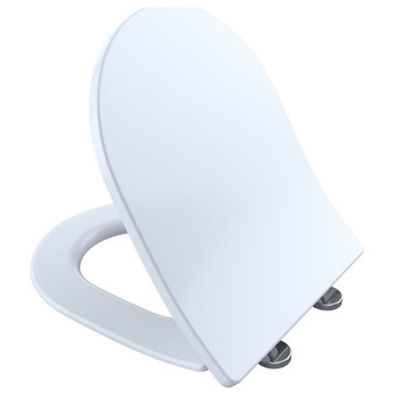 Toto Slim D-Shape Non-Slamming Seat and Lid for RP Wall-Hung Toilet White