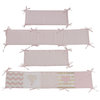 Lambs & Ivy Baby Love 4-Piece Crib Bumper - Pink, Gold, White, Love, Hearts