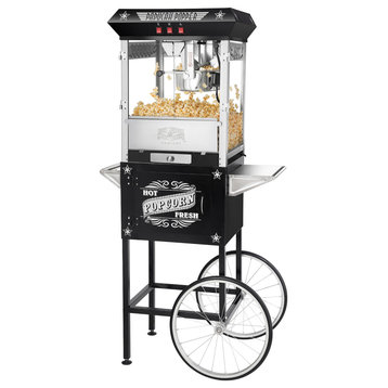 Paducah Popcorn Machine 3-Gallon Antique Popper With Cart, 8oz Kettle