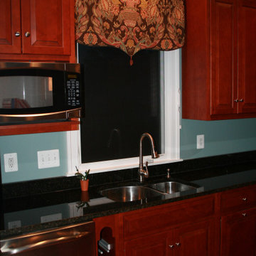 Simple Solutions in Window Treatments - a flat shaped valance called a pelmet