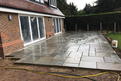 Design ideas for a patio in Hertfordshire.