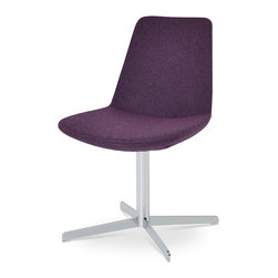 EIFFEL 4 STAR -DEEP MAROON CAMIRA WOOL - Dining Chairs