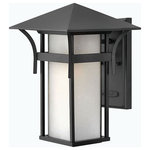 HInkley - Hinkley Harbor Medium Wall Mount Lantern, Satin Black - Harbor has an updated nautical feel with style inspired by the clean, strong lines of a welcoming lighthouse. Sturdy and structural, the robust construction features just enough interest to be captivating without overwhelming the simplistic vibe. Let the light of Harbor guide you home.
